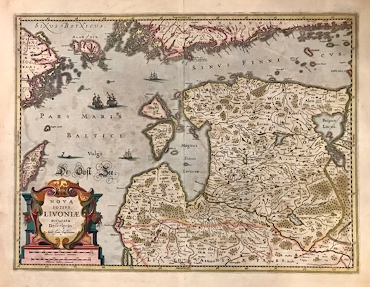 Mercator Gerard - Hondius Jodocus Nova totius Livoniae accurata descriptio 1638 Amsterdam 
